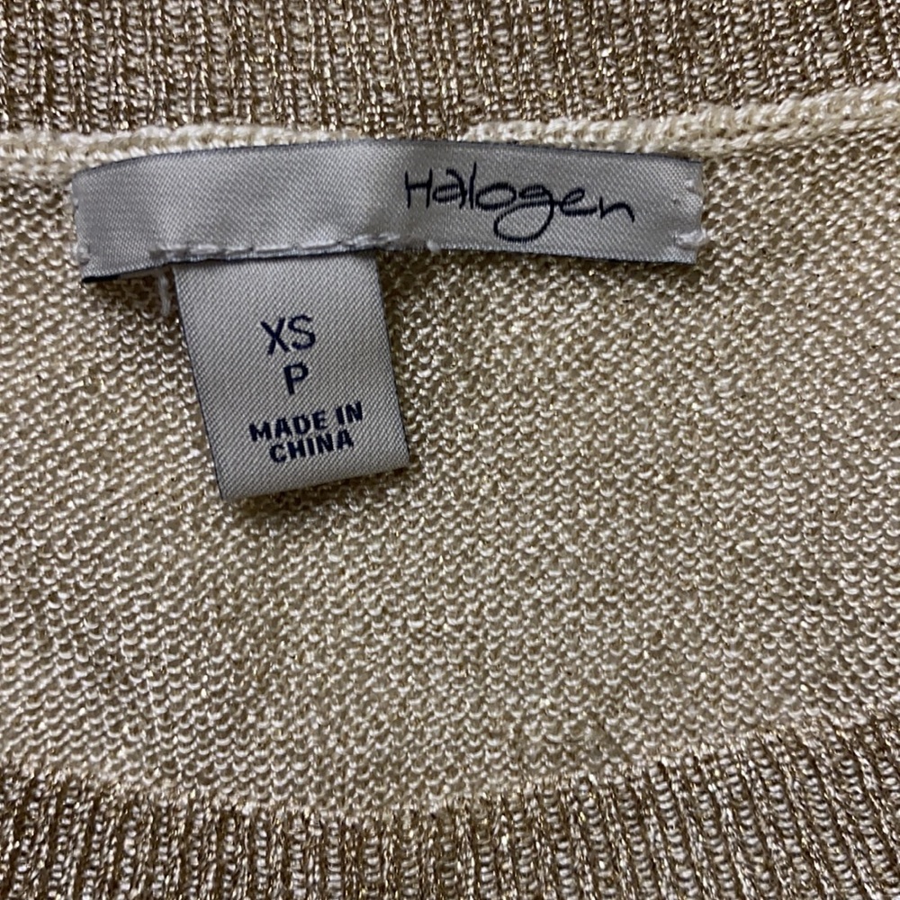 Halogen Tan Gold Sparkling Blouse - Picture 5 of 7